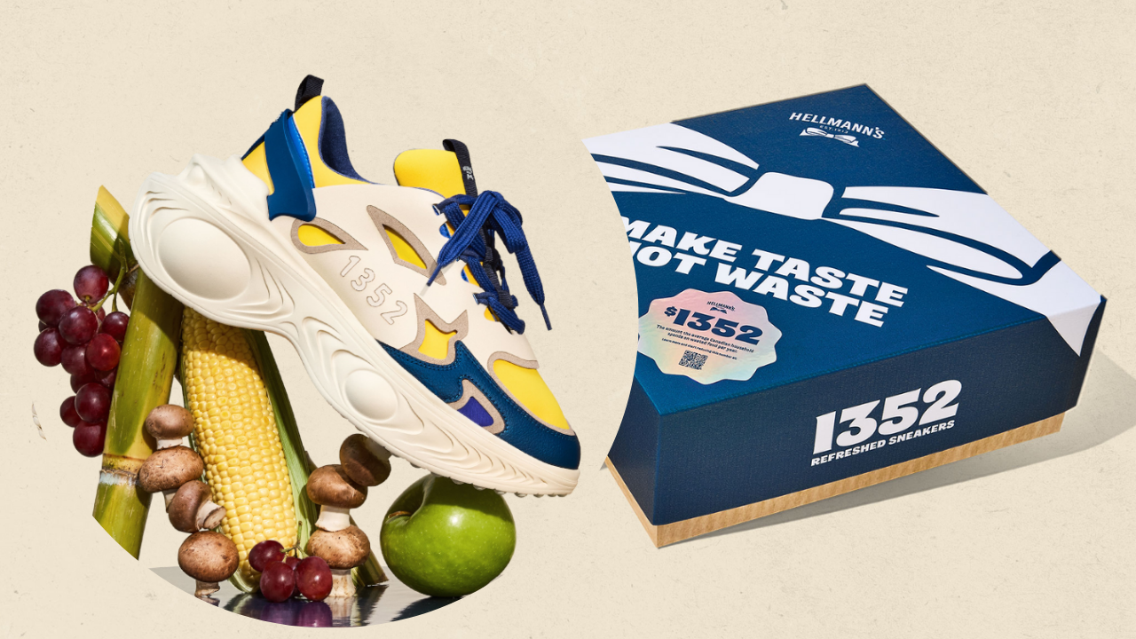 Mayo-maker Hellmann's launches $1,352 food waste sneakers made out of corn, mushrooms, apples and grapes