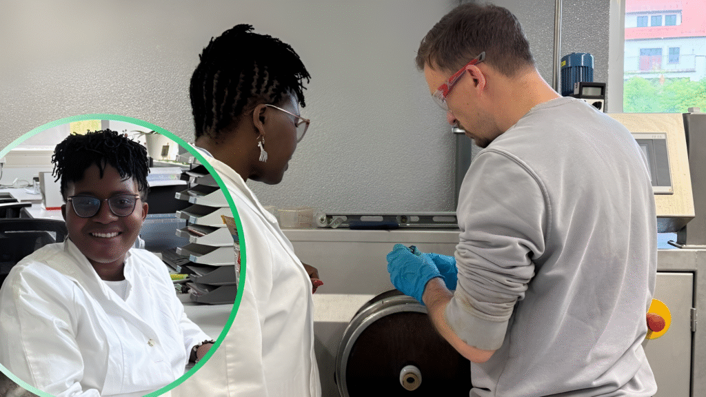 Tanzanian Scientist Cecilia Begins Leather Tanning Agent Research Using Cashew Waste at FILK Freiberg