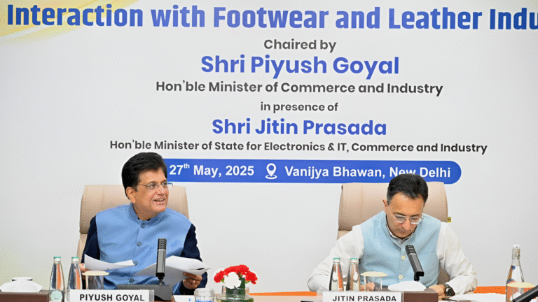 Piyush Goyal Meets Leather and Footwear Leaders to Make India Globally Trusted Manufacturing Hub