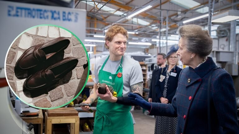Princess Anne Visits Edward Green Shoe Factory in Northampton Showcasing British Shoemaking Heritage