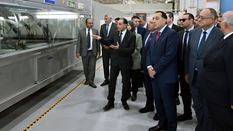 Egyptian PM Madbouli Inspects Revamped Leather Tanning Technology Center in Robbeki City