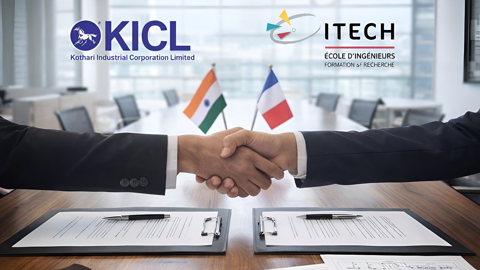 Kothari Industrial Corporation Limited Signs MoU With ITECH Lyon For Leather Technology Education