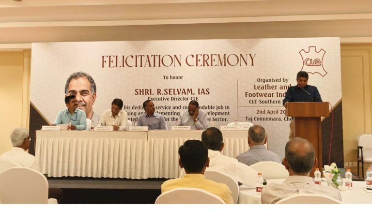 Indian Leather Industry Bids Farewell to R Selvam IAS After 8 Year Tenure as CLE Executive Director