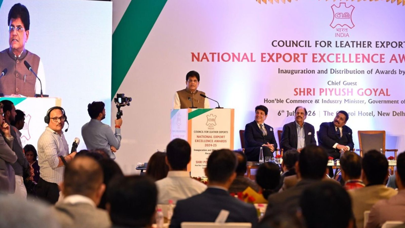 Commerce Minister Urges Indian Leather and Footwear Industry to Target $15 Billion in Exports in Next 5 to 6 Years